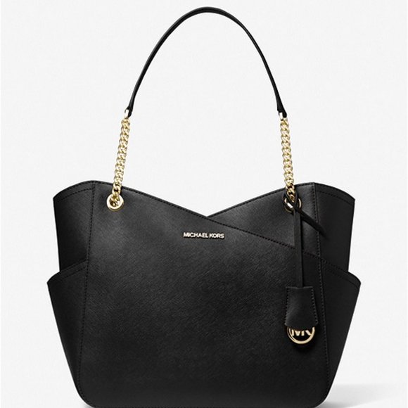 MICHAEL MICHAEL KORS - Jet Set Large Saffiano Leather Shoulder Bag - Picture 1 of 2
